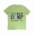 Sorry we're stoned Purple Turtle Tees