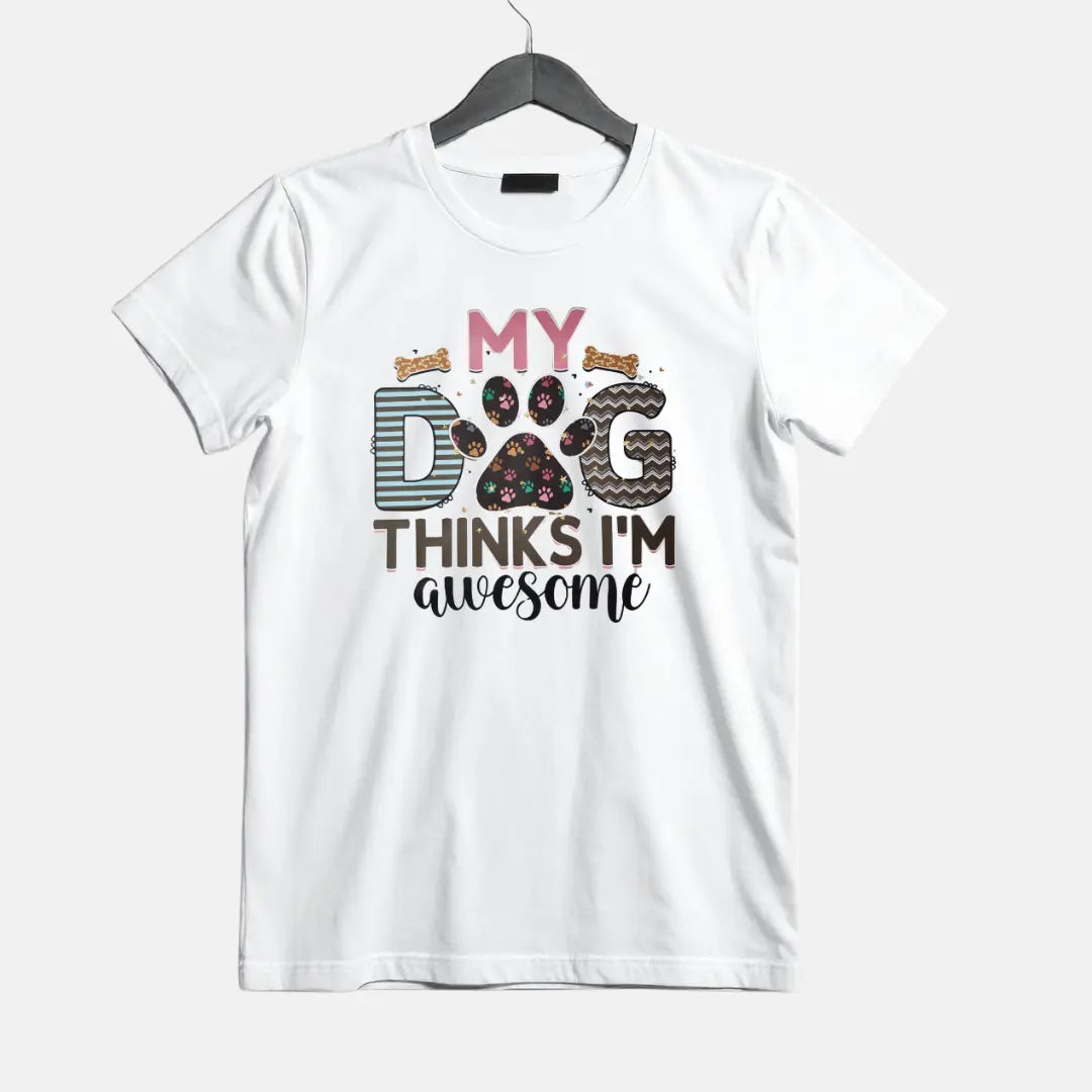 My Dog Thinks I'm Awesome Purple Turtle Tees