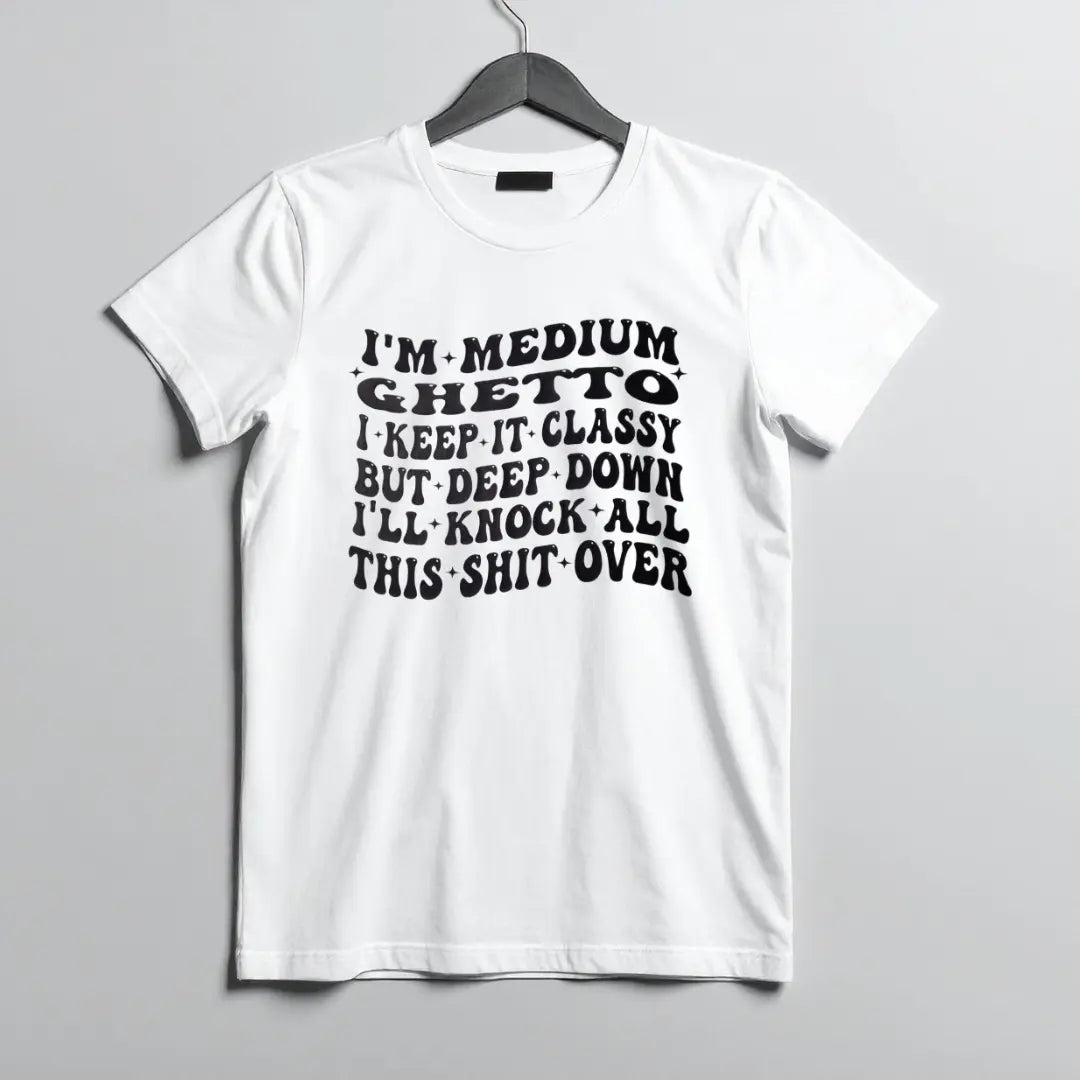 Medium Ghetto Still Classy Purple Turtle Tees